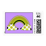Cool Polka Dot Rainbow Postage Stamp