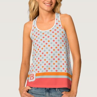 Cool Polka Dots For Lady Golfer with Monogram