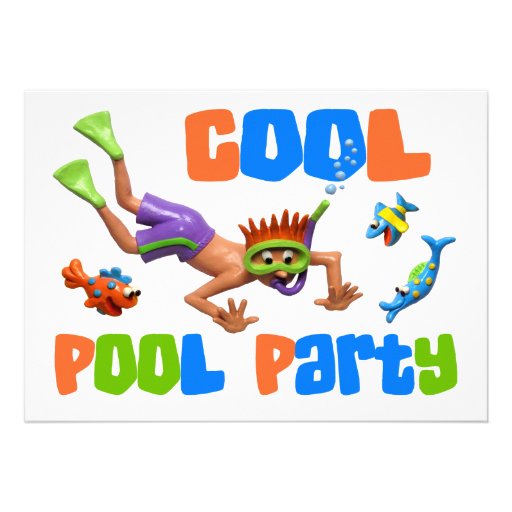 Cool Pool Party Card