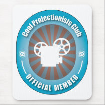 Cool Projectionists Club mousepads by busybees Cool Projectionists Club mousepads