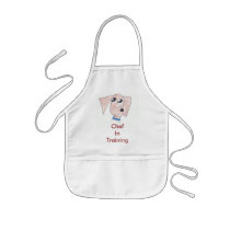 Cool Puppy Chef In Training Kids Apron by coolpuppies Cool Puppy Chef In Training Kids Apron