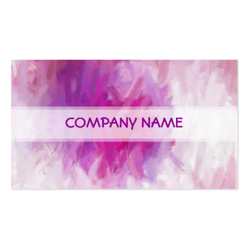 Cool Purple Abstract Art Painting Business Card Template (front side)