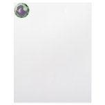 Cool Purple And Green Dragon Gem Letterhead Template