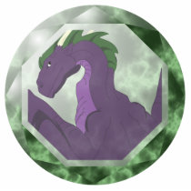 Cool Purple And Green Dragon Gem photo sculptures