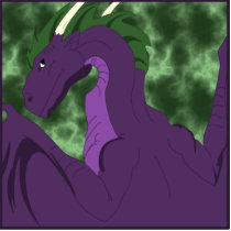 Cool Purple And Green Dragon photo sculptures by mydeas Cool Purple And Green Dragon photo sculptures