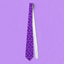 Cool Purple and Violet Hibiscus Tropical Tie ties