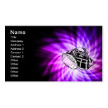 Cool Purple Football Business Card