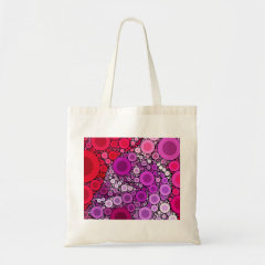 Cool Purple Pink Concentric Circles Girly Pattern Canvas Bags