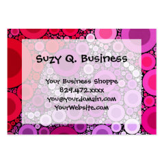 Cool Purple Pink Concentric Circles Girly Pattern Business Card