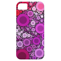 Cool Purple Pink Concentric Circles Girly Pattern iPhone 5 Cover