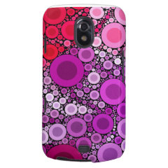 Cool Purple Pink Concentric Circles Girly Pattern Samsung Galaxy Nexus Case