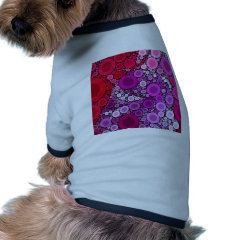 Cool Purple Pink Concentric Circles Girly Pattern Dog Clothing