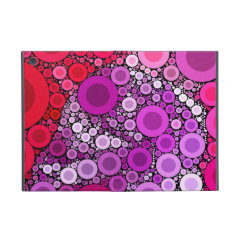 Cool Purple Pink Concentric Circles Girly Pattern Covers For iPad Mini
