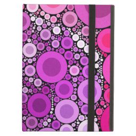Cool Purple Pink Concentric Circles Girly Pattern iPad Cases
