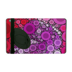 Cool Purple Pink Concentric Circles Girly Pattern iPad Cases