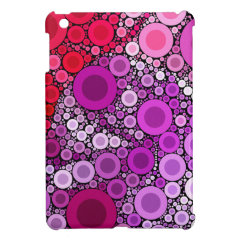 Cool Purple Pink Concentric Circles Girly Pattern Case For The iPad Mini