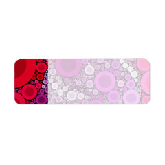 Cool Purple Pink Concentric Circles Girly Pattern Labels