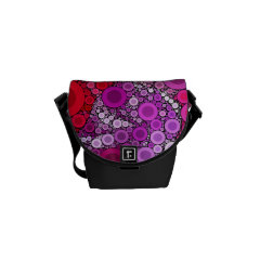 Cool Purple Pink Concentric Circles Girly Pattern Courier Bags