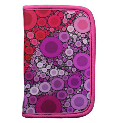 Cool Purple Pink Concentric Circles Girly Pattern Organizer