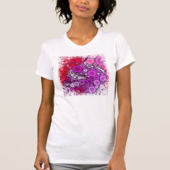 Cool Purple Pink Concentric Circles Girly Pattern T Shirt