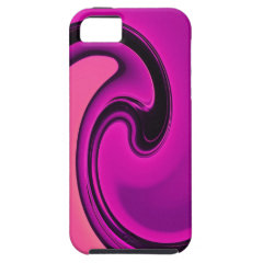 Cool Purple Pink Wave Abstract Art Design iPhone 5 Case