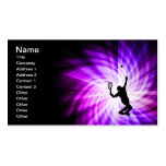 Cool Purple Tennis Business Cards