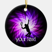 Cool Purple Tennis Ornaments