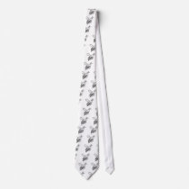 Cool Queen Bee Outline Cartoon Shirt Tie