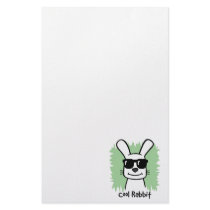 Cool Rabbit Custom Stationery