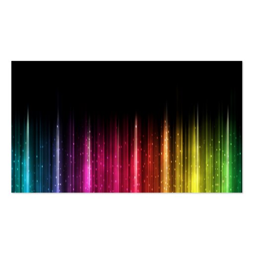 Cool rainbow light business card (back side)