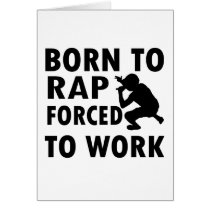 Cool Rap Designs Greeting Cards