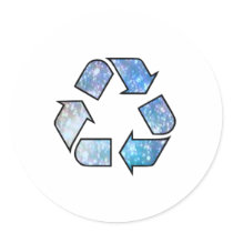Cool Recycling Symbol stickers