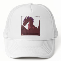 Cool Red Dragon Purple Hair Heart Tattoo Be My Dra hats by holidayhearth Cool Red Dragon Purple Hair Heart Tattoo Be My Dra hats