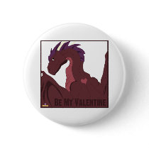 Cool Red Dragon Purple Hair Heart Tattoo Be My Val buttons
