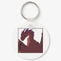 Cool Red Dragon Purple Hair keychains