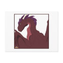 Cool Red Dragon Purple Hair postcards