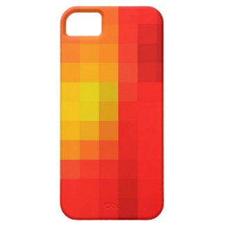 Cool Red Orange & Yellow Mosaic Abstract Pattern iPhone 5 Covers