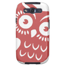 Cool Red Owl Samsung Galaxy S3 Cover