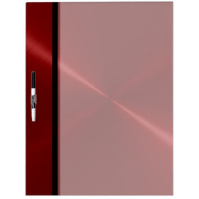 Cool Red Stainless Steel Metal Dry Erase Boards