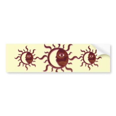 Cool Red Tribal Sun and Moon Cool Red Tribal Sun and Moon
