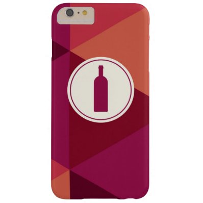 Cool Red Wine Geometric Pattern Barely There iPhone 6 Plus Case