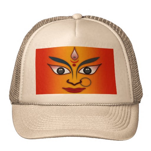 Cool religion face Indian mask goddess Trucker Hat Zazzle