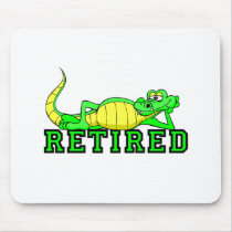 Cool retirement gator mouse pads