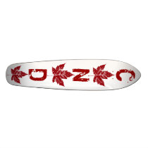 Cool Retro Canada Skateboard Vintage Maple Leaf by artist_kim_hunter Cool Retro Canada Skateboard Vintage Maple Leaf