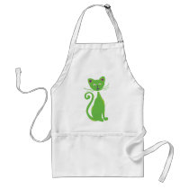 Cool Retro Cat Apron