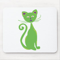 Cool Retro Cat Mouse Mats