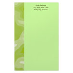 Cool Retro Chartreuse Personalized Stationery
