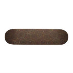 Cool retro circle graphics skateboard