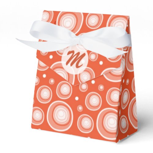 Cool Retro Dots Pattern:Red Favor Box