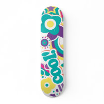 cool retro girly sticker collage 2 skate deck
